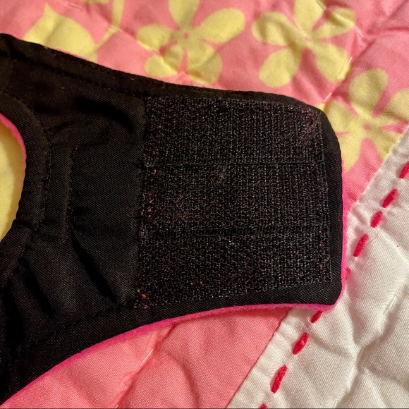 MOSHIQA Pink Padded Dog Cat Pet Harness Soft Buckle Checkers Frenchie Chihuahua - Picture 11 of 16